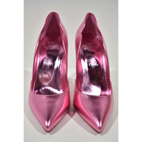 Christian Louboutin Hot Chick 100 Confettis Pink Leather Pointed Heel Pump 37 - Picture 5 of 12
